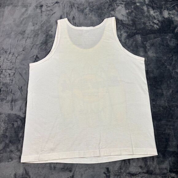 Vintage Hard Rock Cafe Maui Surfboard Tank Top White M USA‎ Made 90s - Picture 8 of 9